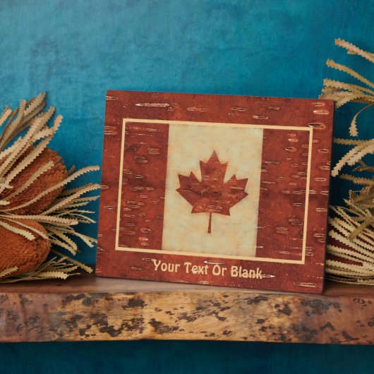 Canadese vlag op binnenste boog fotoplaat (Zijkant)