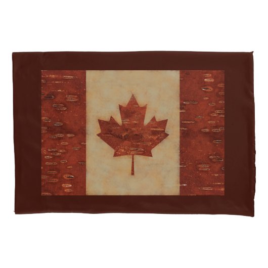 Canadese vlag op binnenste boog kussensloop (Voorkant)