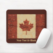 Canadese vlag op binnenste boog muismat (Met muis)