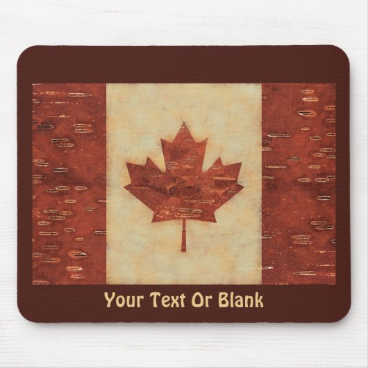 Canadese vlag op binnenste boog muismat (Voorkant)