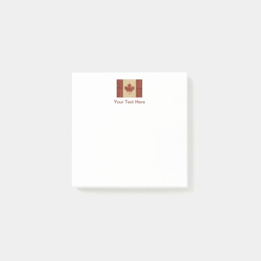 Canadese vlag op binnenste boog post-it® notes (Voorkant)