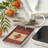 Canadese vlag op binnenste boog sleutelhanger (Voorkant Rechts)