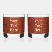 Canadese vlag op binnenste boog whisky glas (Achterkant)