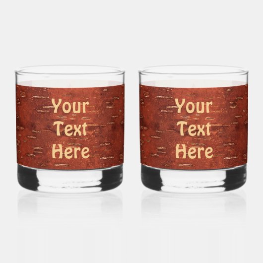 Canadese vlag op binnenste boog whisky glas (Achterkant)