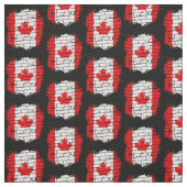 Canadese vlag op Brick Wall Stof (Swatch)