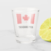Canadese vlag op Canada Day drink partij Shot Glas (Achterkant)