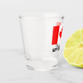 Canadese vlag op Canada Day drink partij Shot Glas (Links)
