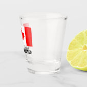 Canadese vlag op Canada Day drink partij Shot Glas (Rechts)