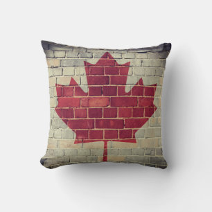  Canadese vlag op de muur Kussen