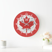 Canadese vlag op een grote klok (Huis)