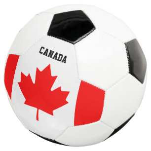 Canadese vlag op maat gemaakte voetbal voor teamfa