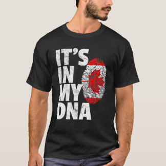 Canadese vlag op mijn DNA-kerstcadeau T-shirt