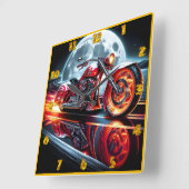 Canadese vlag op zomerfestival vierkante klok (Hoek)