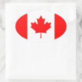 Canadese vlag ovale sticker (Tas)