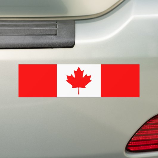 Canadese vlag patriottisch bumpersticker (Op auto)