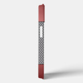 Canadese vlag pensed Metal Kijk Case-Mate iPhone Case (Achterkant / Rechts)