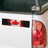 Canadese vlag, penseelstreek, nationale vlag bumpersticker (Op Truck)