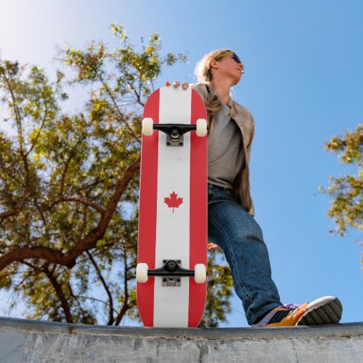 Canadese vlag persoonlijk skateboard (Buiten 1)