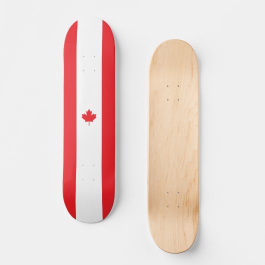 Canadese vlag persoonlijk skateboard (Voorkant)