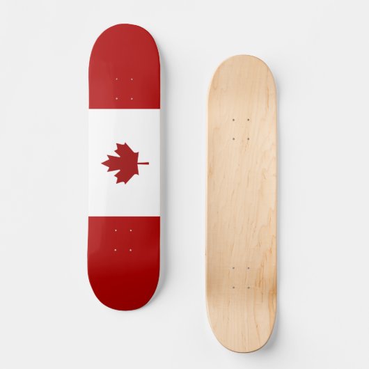 Canadese vlag persoonlijk skateboard (Voorkant)