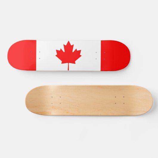 Canadese vlag persoonlijk skateboard (Horizontaal)