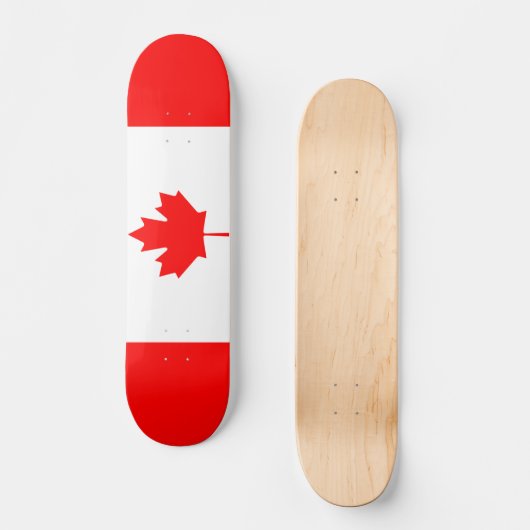 Canadese vlag persoonlijk skateboard (Voorkant)