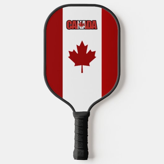 Canadese vlag pickleball paddle (Achterkant)