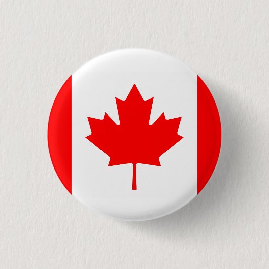 Canadese vlag pinback-knoppen ronde button 3,2 cm (Voorkant)