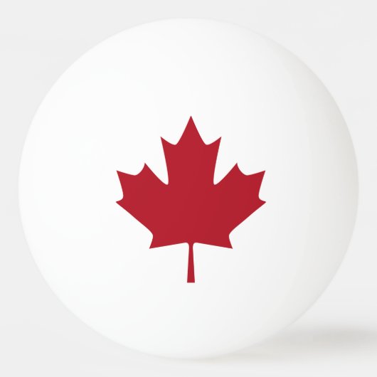 Canadese vlag pingpongbal (Voorkant)