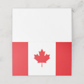 Canadese vlag plaatskaartje (Buitenkant ongevouwen)