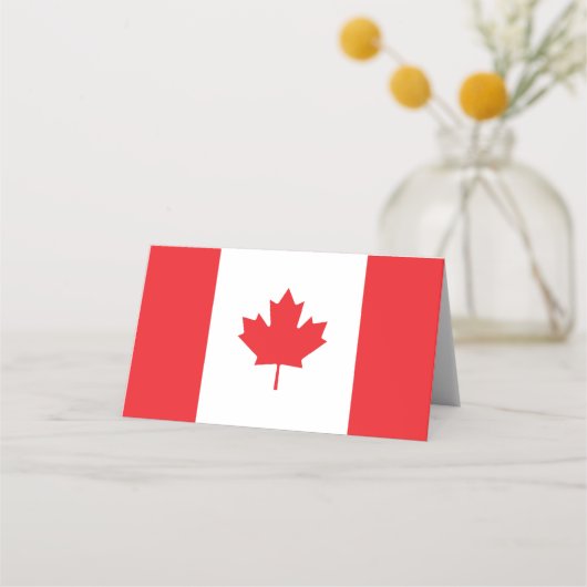 Canadese vlag plaatskaartje (Voorkant)