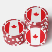 Canadese vlag poker chips (Opstapeling)