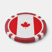 Canadese vlag poker chips (Enkel)