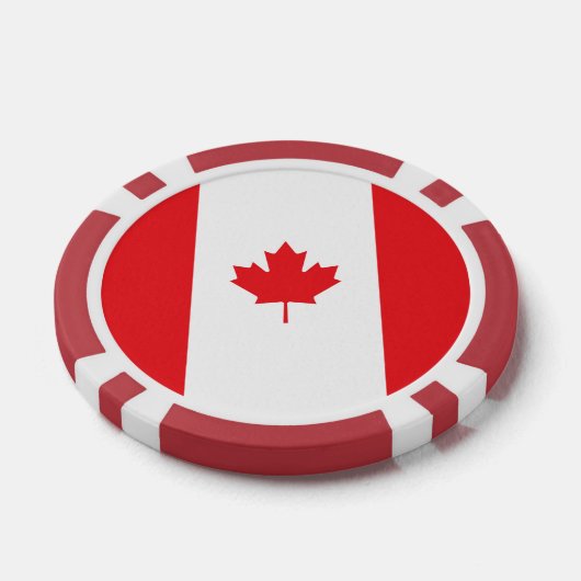 Canadese vlag poker chips (Enkel)