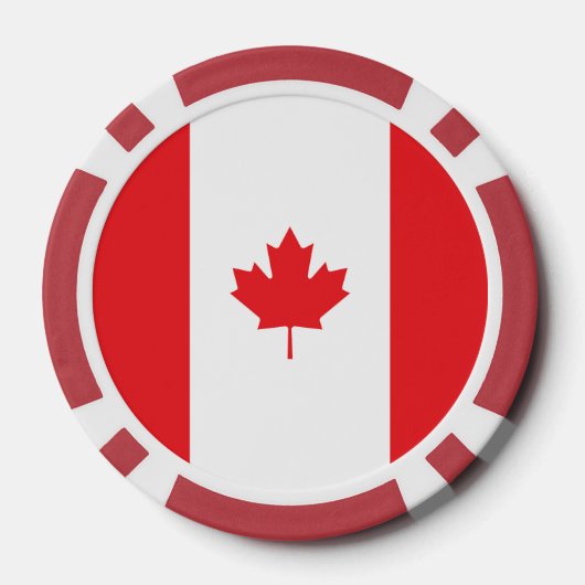 Canadese vlag poker chips (Achterkant)