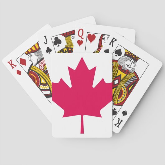 Canadese vlag pokerkaarten (Achterkant)