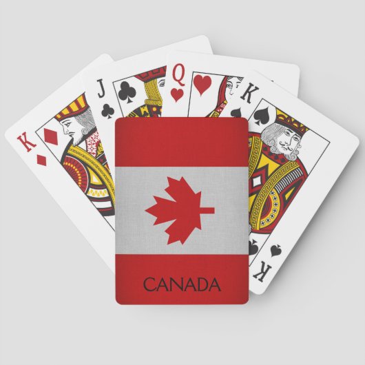 Canadese vlag pokerkaarten (Achterkant)
