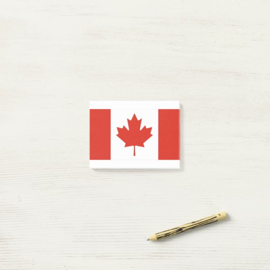 Canadese vlag post-it® notes (Op bureau)