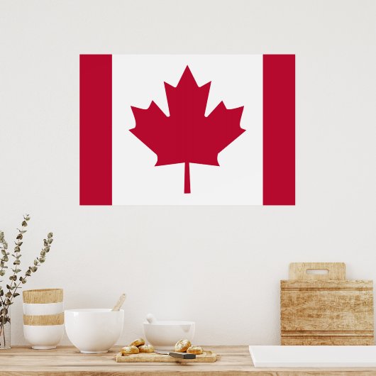 Canadese vlag poster (Keuken)