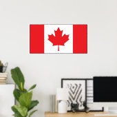 Canadese vlag poster (Thuiskantoor)