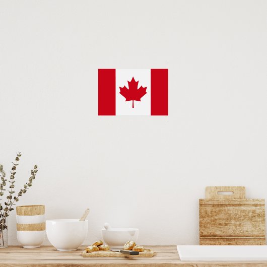 Canadese vlag poster (Keuken)