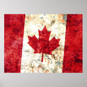 Canadese vlag poster