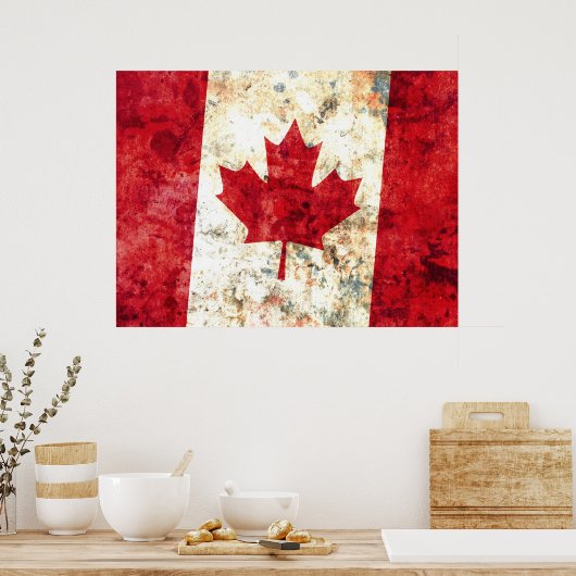 Canadese vlag poster (Keuken)