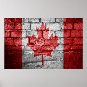Canadese vlag poster
