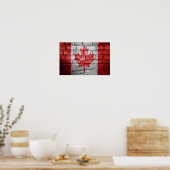 Canadese vlag poster (Keuken)