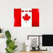 Canadese vlag poster (Thuiskantoor)