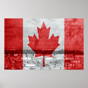 Canadese vlag poster