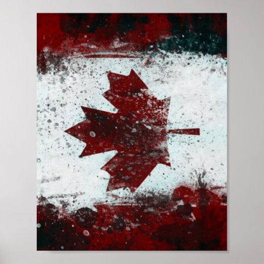 Canadese vlag poster (Voorkant)