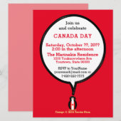 Canadese Vlag Praten Ms. Penguin Canada Dag Kaart (Voorkant / Achterkant)