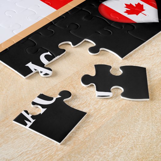 Canadese Vlag puzzel, Canadees land / Canada Legpuzzel (Zijkant)